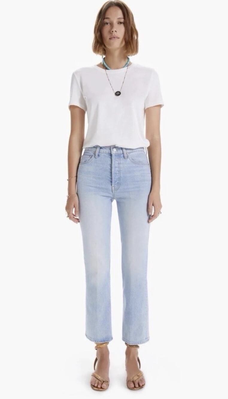 MOTHER The Tripper High-Rise Straight-Leg Jeans Sz 28 Reap What You Sow New NWOT